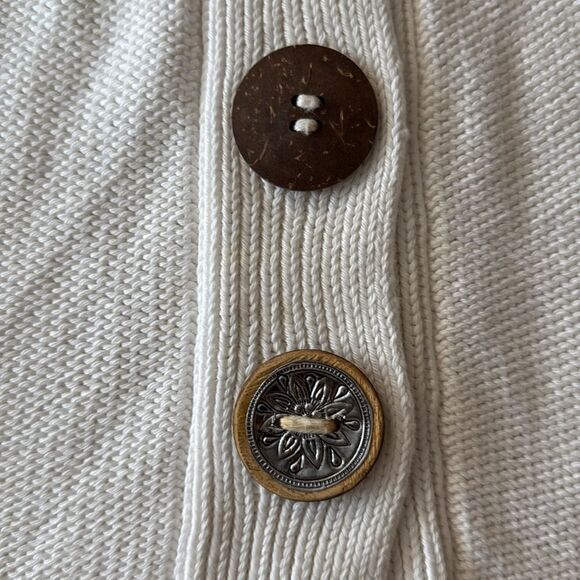 Soft Surroundings Women’s White Cotton Tunic Sweater. Size XS/S. - Picture 5 of 11